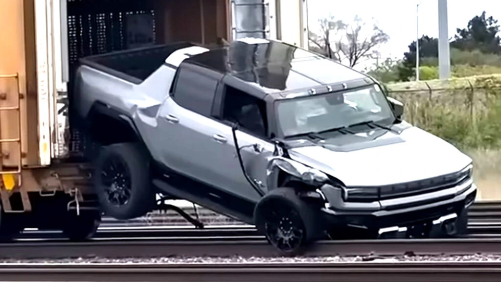 Thieves Drove Two New Hummer EVs Off A Train, You Can Guess The Rest