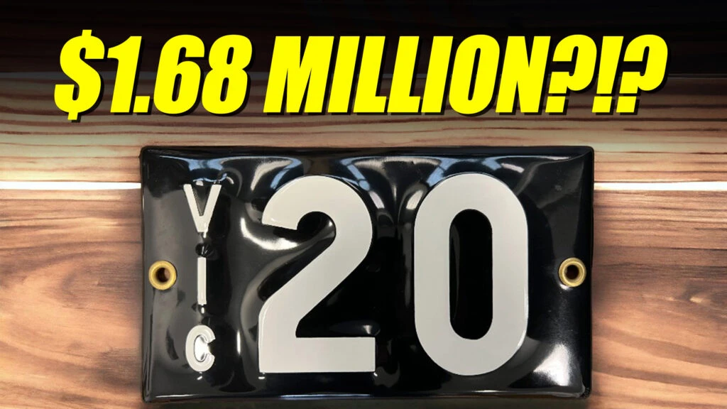 Aussie “20” License Plate Sells For $1.7 Million