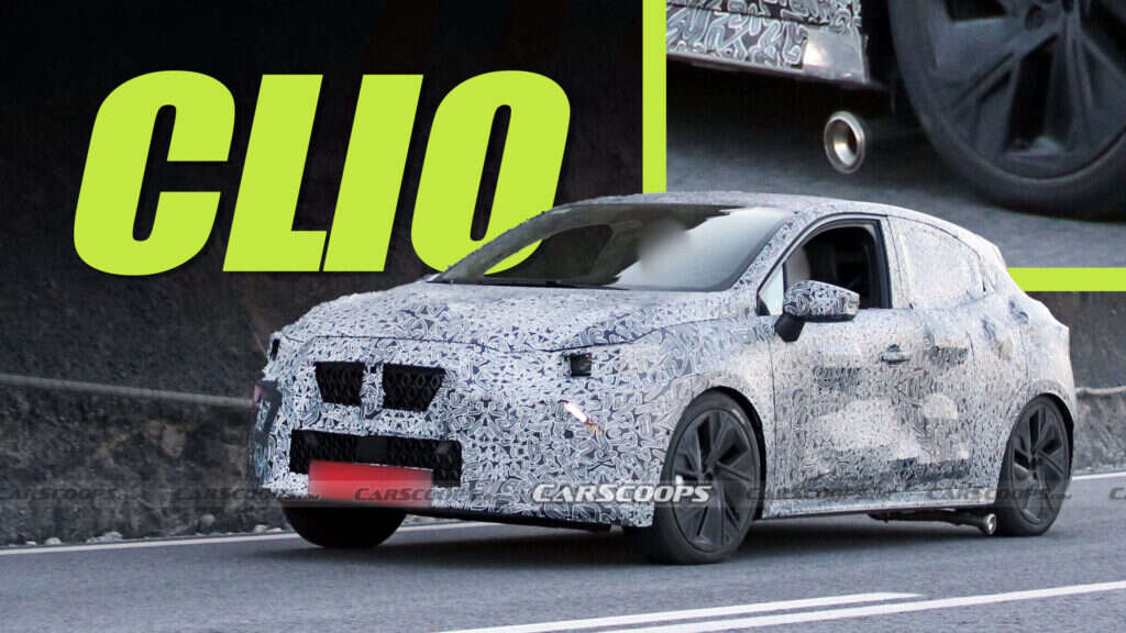 2026 Renault Clio Spied For The First Time With Weird Side-Exit Exhaust