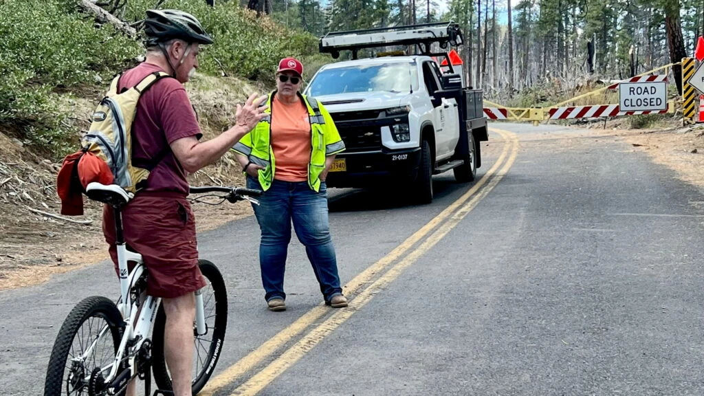 Oregon Fed Up With Cyclists Sneaking Past Closed Highway And Riding Into Chainsaws