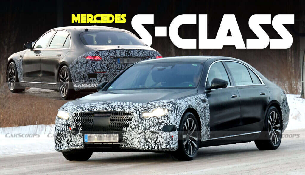 2026 Mercedes S-Class Caught With Supersized Grille And Starry Lighting