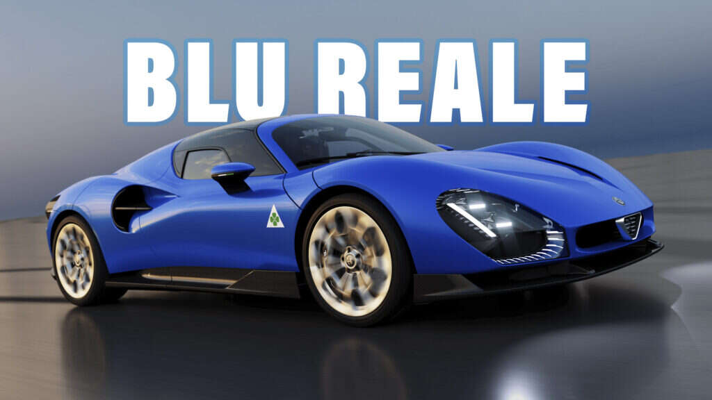 Alfa Romeo 33 Stradale Supercar Shines In Blu Reale