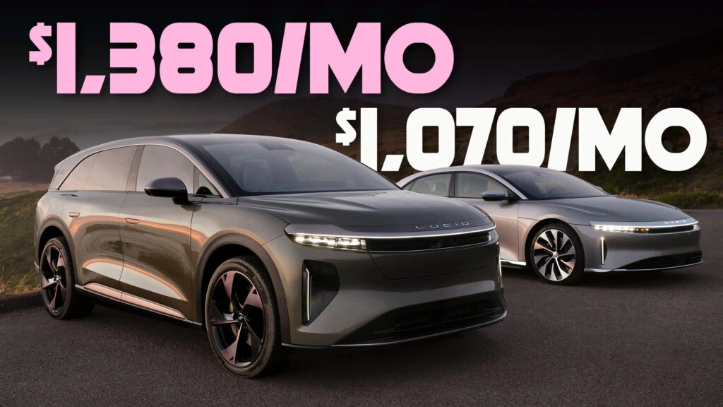 Lucid Gravity SUV Costs 30% More To Lease Than Air Sedan Despite Being Cheaper