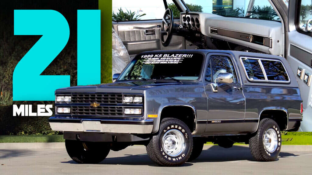 Brand New 21-Mile 1989 Chevy K5 Blazer Still Wrapped In Factory Plastics