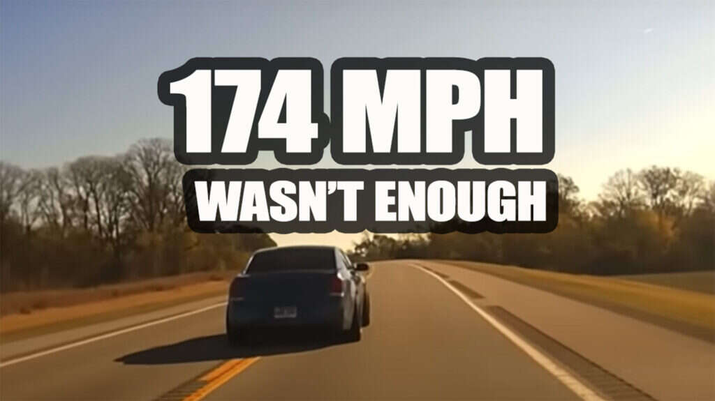 Chrysler 300 Hits 174 MPH During Police Chase, Still Get Busted