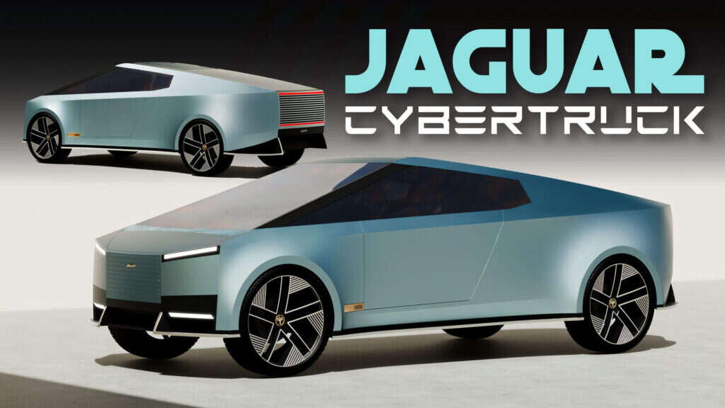 Jaguar Cybertruck Mash-Up Proves We’re All Just Living In The Future