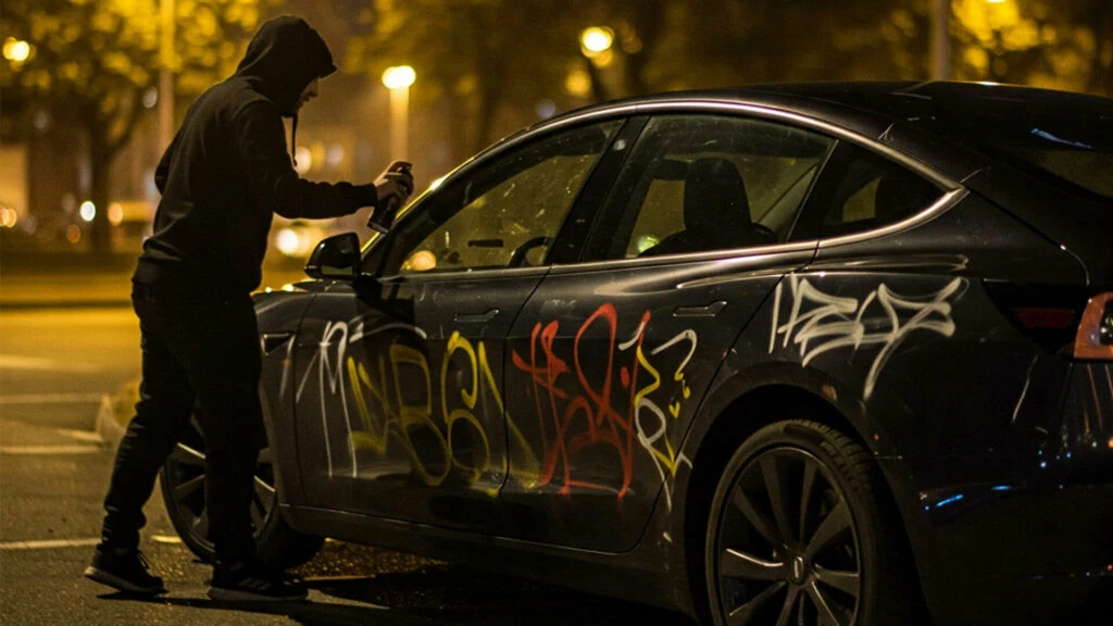 Nearly Half Of Tesla Owners Report Their Cars Were Vandalized
