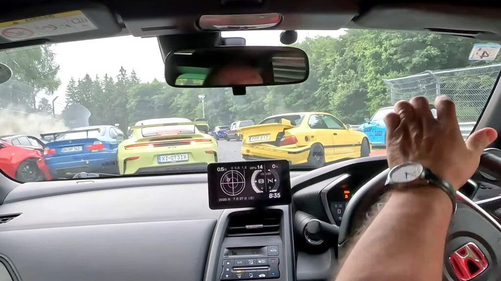 Tiny Honda Doesn’t Know Where To Crash First At Nurburgring Pileup