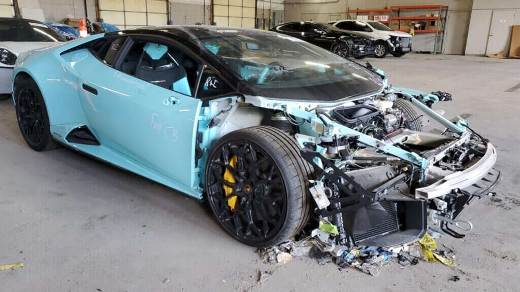 Will Someone Save This Baby Blue Lamborghini Huracan Evo?