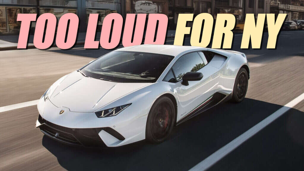 Bone-Stock Lamborghini Owner Sues NYC Over $800 Noise Camera Ticket