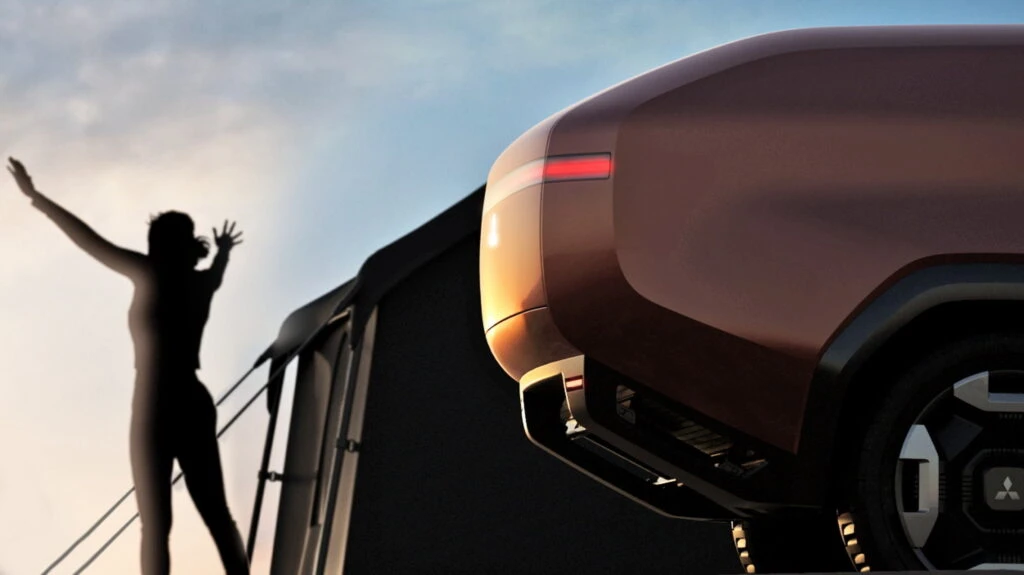 Mitsubishi’s New Electric SUV Concept Doubles As A Hotel Room
