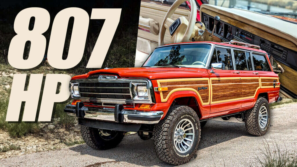 This $385k Jeep Grand Wagoneer Is Hiding A Modern Hellcat Redeye V8