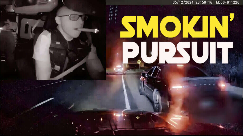 Cop Chases Dodge Charger At Over 130 MPH While Smoking A Cigar