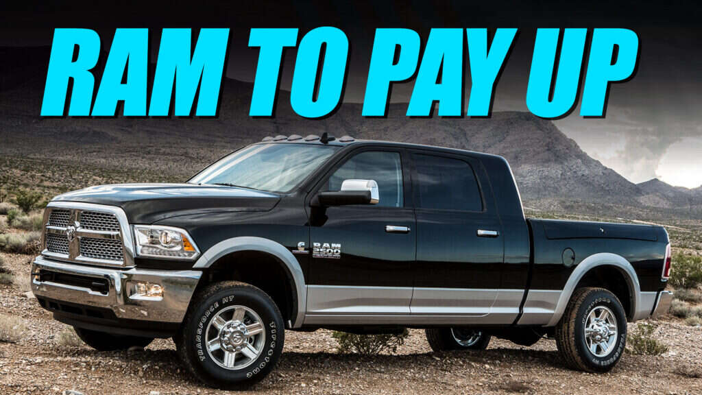 Ram To Settle Diesel Class Action For $6 Million, Or Just $100 Per Truck