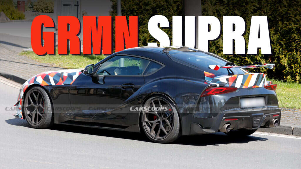 2025 Toyota Supra GRMN Spotted With New Hood, Upgraded Wing