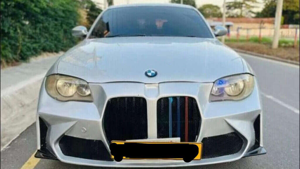 Apparently, One BMW 1-Series Owner Is A Big Fan Of The M3’s Double Coffin Grille