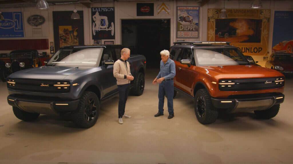 Scout Confirms LFP And NMC Battery Chemistries For EV And EREV Models In Jay Leno