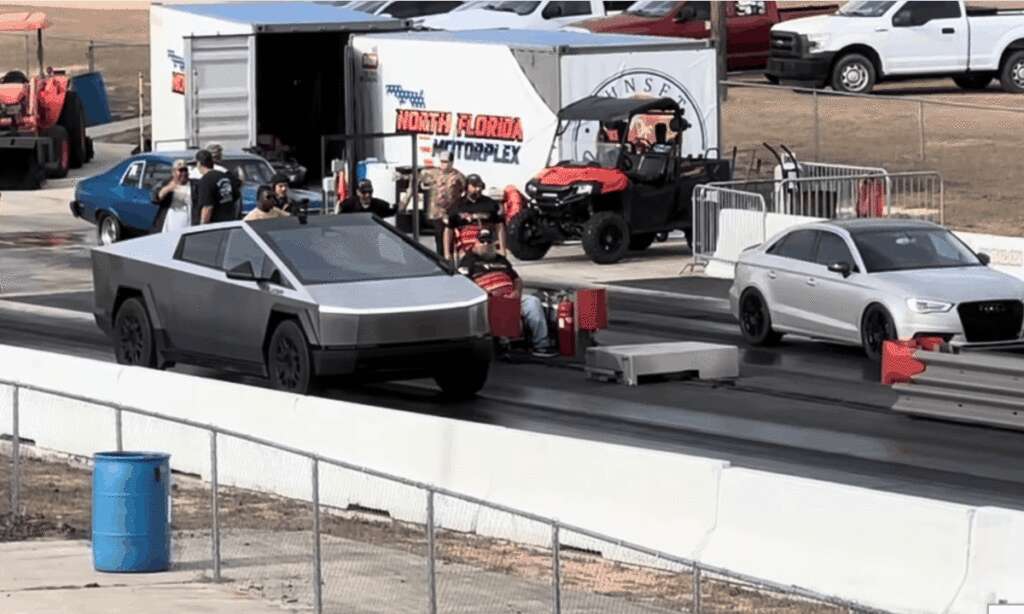 Tesla Cybertruck Hits The Drag Strip And We’re Impressed