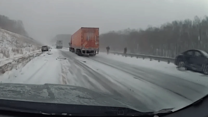 Snowy 13-Car Pile Up Is This Winter’s Reminder To Slow Down In Bad Weather