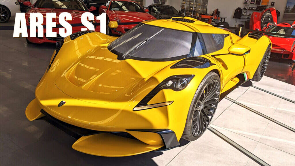 We Spotted The Ares S1 Concept Based On A C8 Corvette At A Dealership