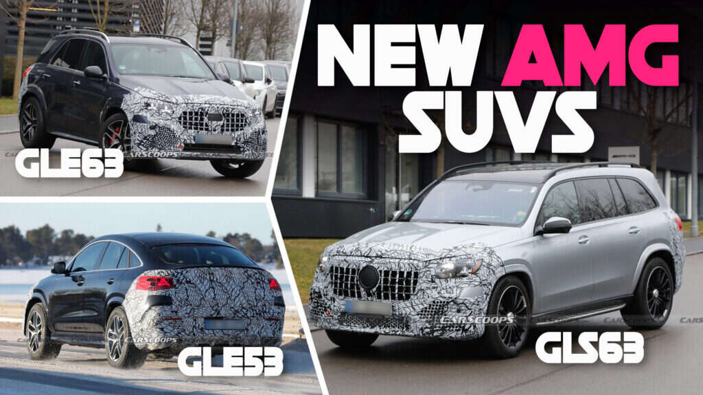 GLS63, GLE63 And GLE53 PHEV Spied Testing As AMG Readies Army Of Facelifted SUVs