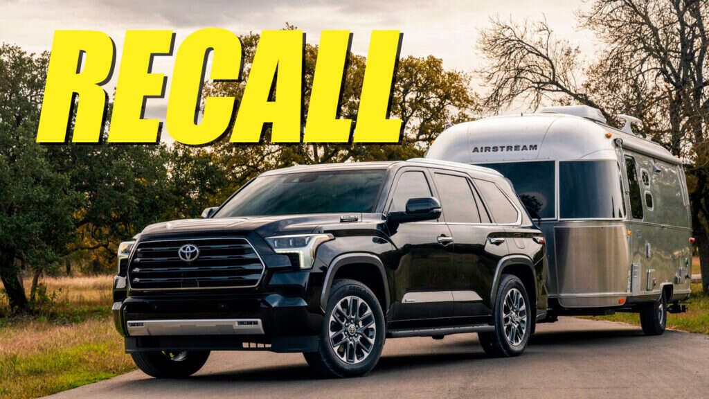 2023-2024 Toyota Sequoia Recalled Thanks To A Loose Tow Hitch Cover