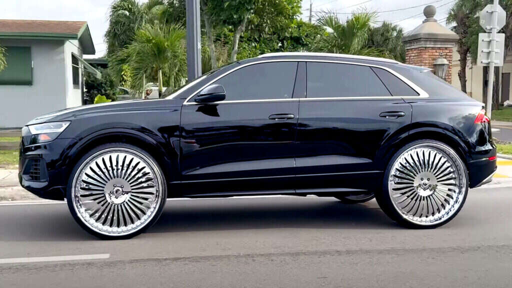 This Audi Q8 Has 30-Inch Chrome Wheels And We’re Still Trying To Process It