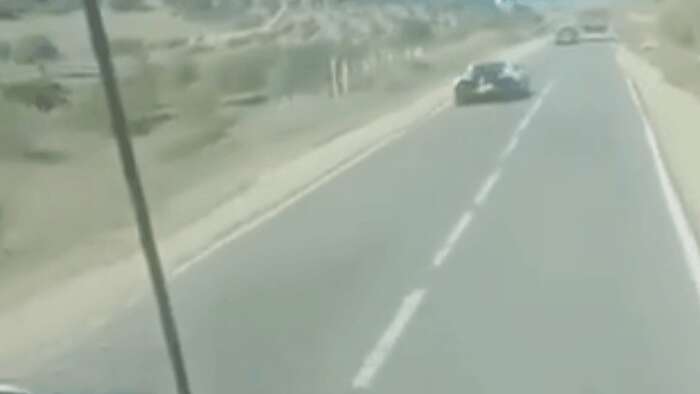 2024’s Most Expensive Wreck? Two Bugatti Chirons Collide In Morocco, Sending A Poor Truck Off The Road