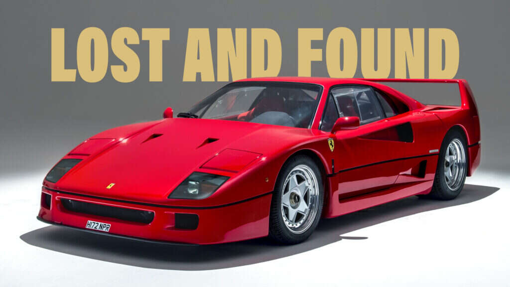 Stolen Ferrari F40 Lost For Over Two Decades, Found And Returned Home