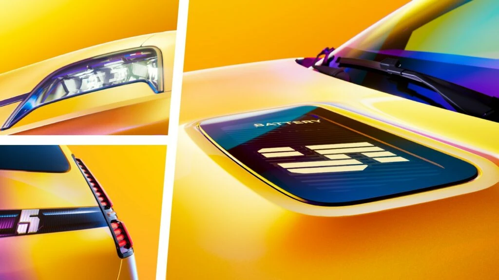 The 2024 Renault 5 E-Tech Has A Charging Display On Top Of The Hood
