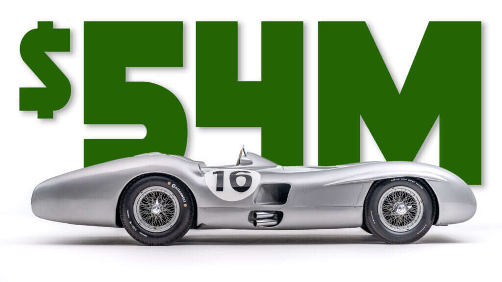 $54m Mercedes W 196 R Stromlinienwagen Is The Most Expensive Grand Prix Car To Sell At Auction