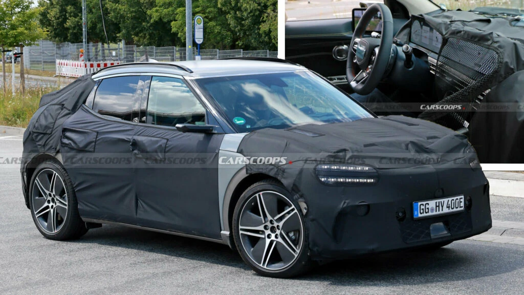2026 Genesis GV60 Spied With New Widescreen Display, Sportier Steering Wheel