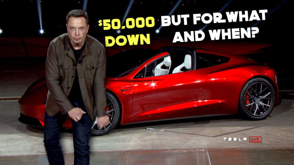 8 Years Later, Tesla’s Still Taking $50K Roadster Reservations Musk Promised For 2020