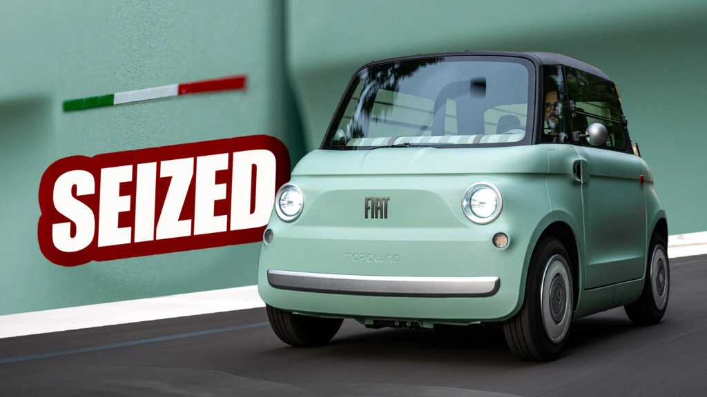 134 Fiat EVs Seized By Police Over Italian Flag