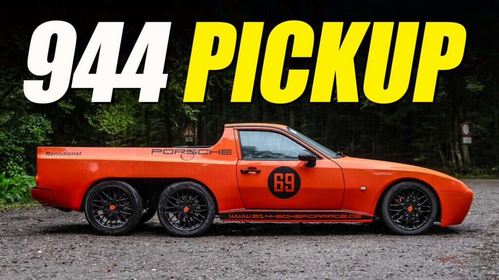 One-Off Porsche 944 Pickup Is The Only Six-Wheeler We Want