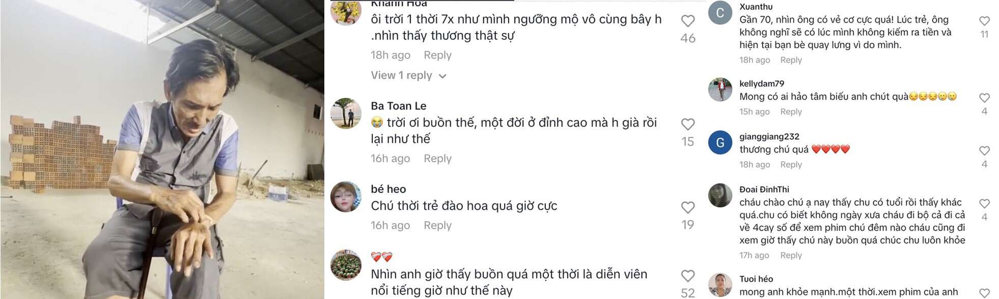 Phản ứng của công chúng khi Thương Tín ngày càng tiều tụy