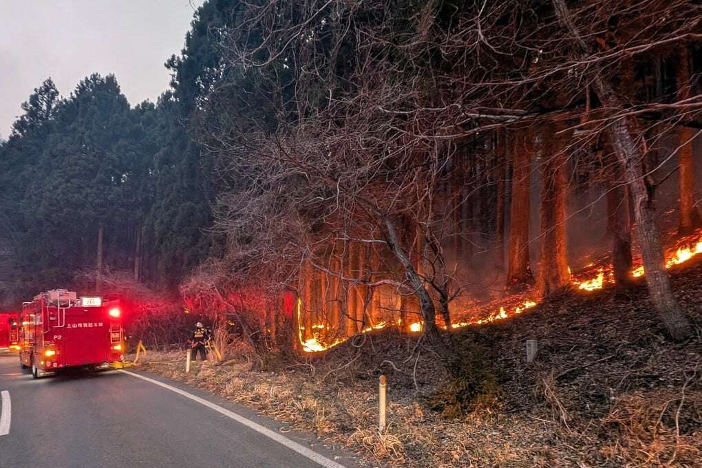 Thousands evacuated as Japan battles largest forest fire in decades