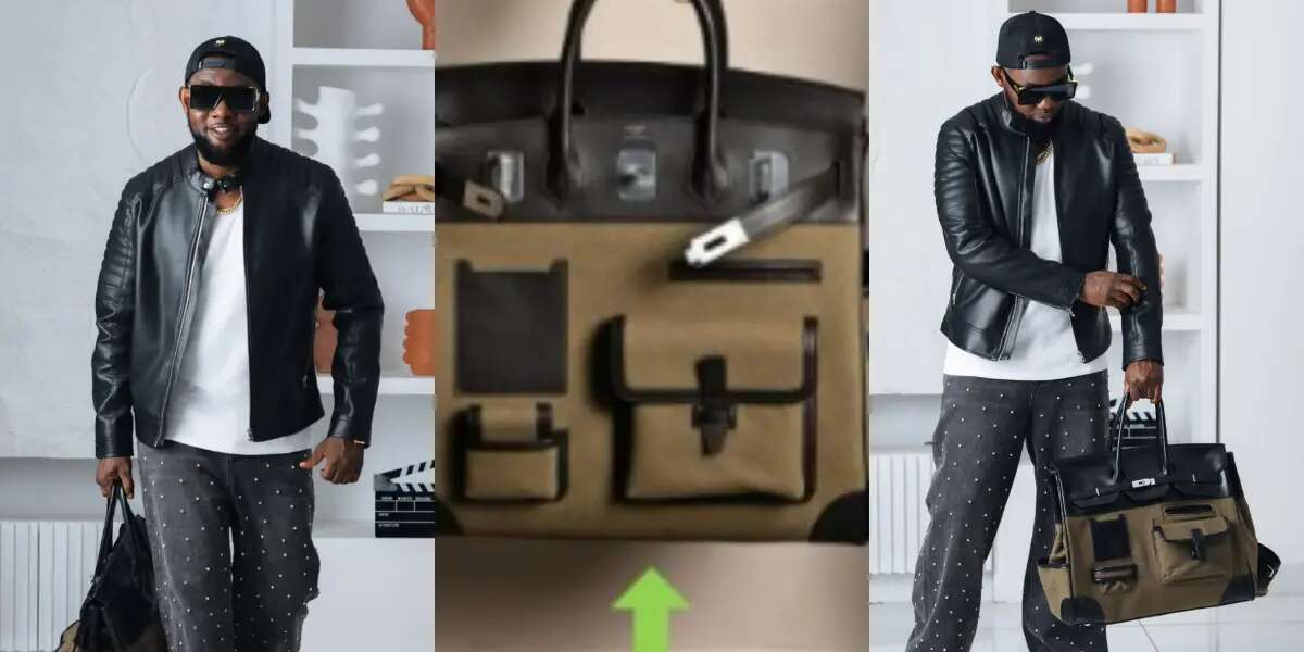 Reactions as Luxury detective page calls out AY Makun for flaunting fake Hermes bag