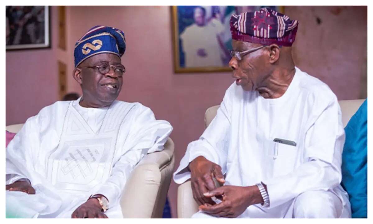 Headline: Though controversial, Obasanjo helping to shape public policies, leadership – Tinubu