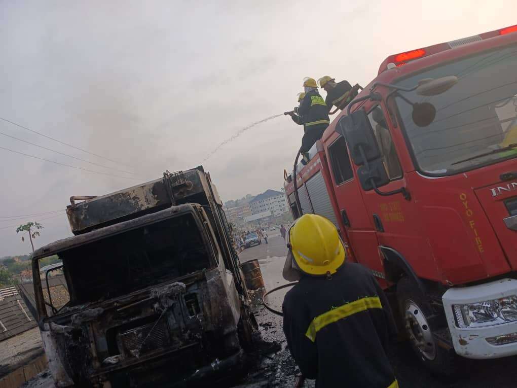 Driver, apprentice dead as petrol tanker explodes in Ibadan