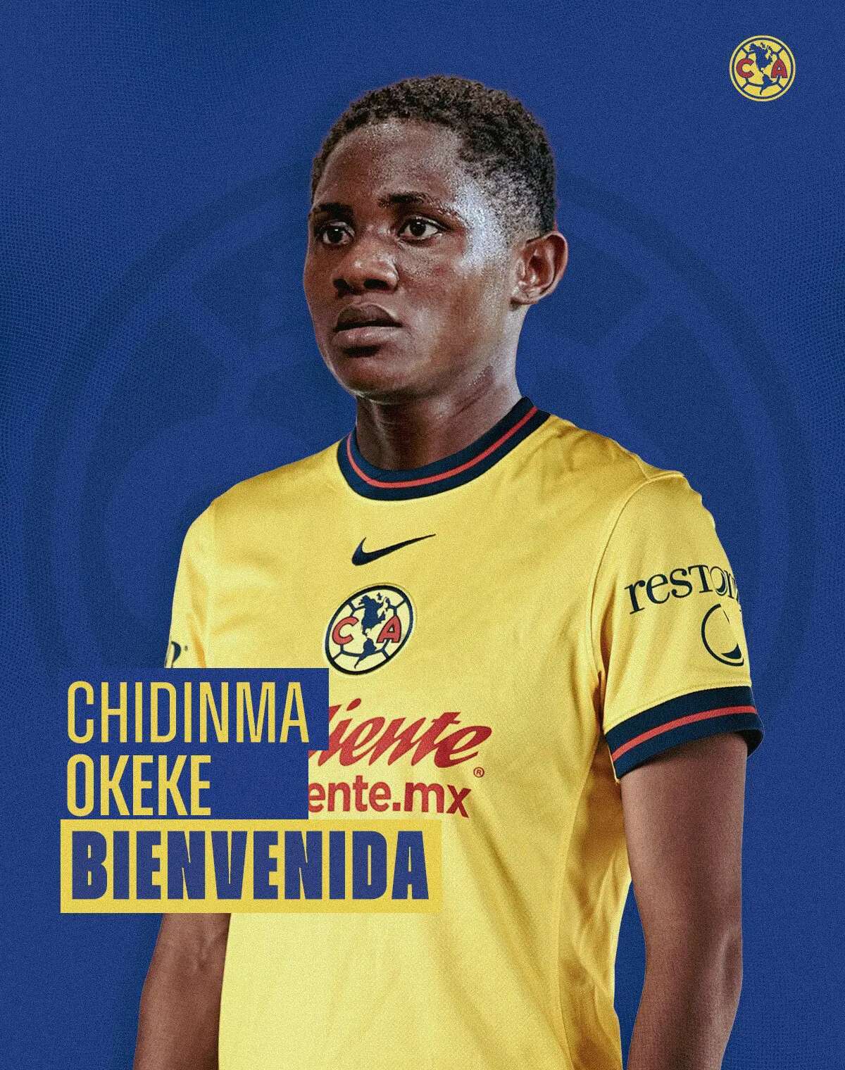 Transfer: Mexican club, Club America Femenil sign Okeke