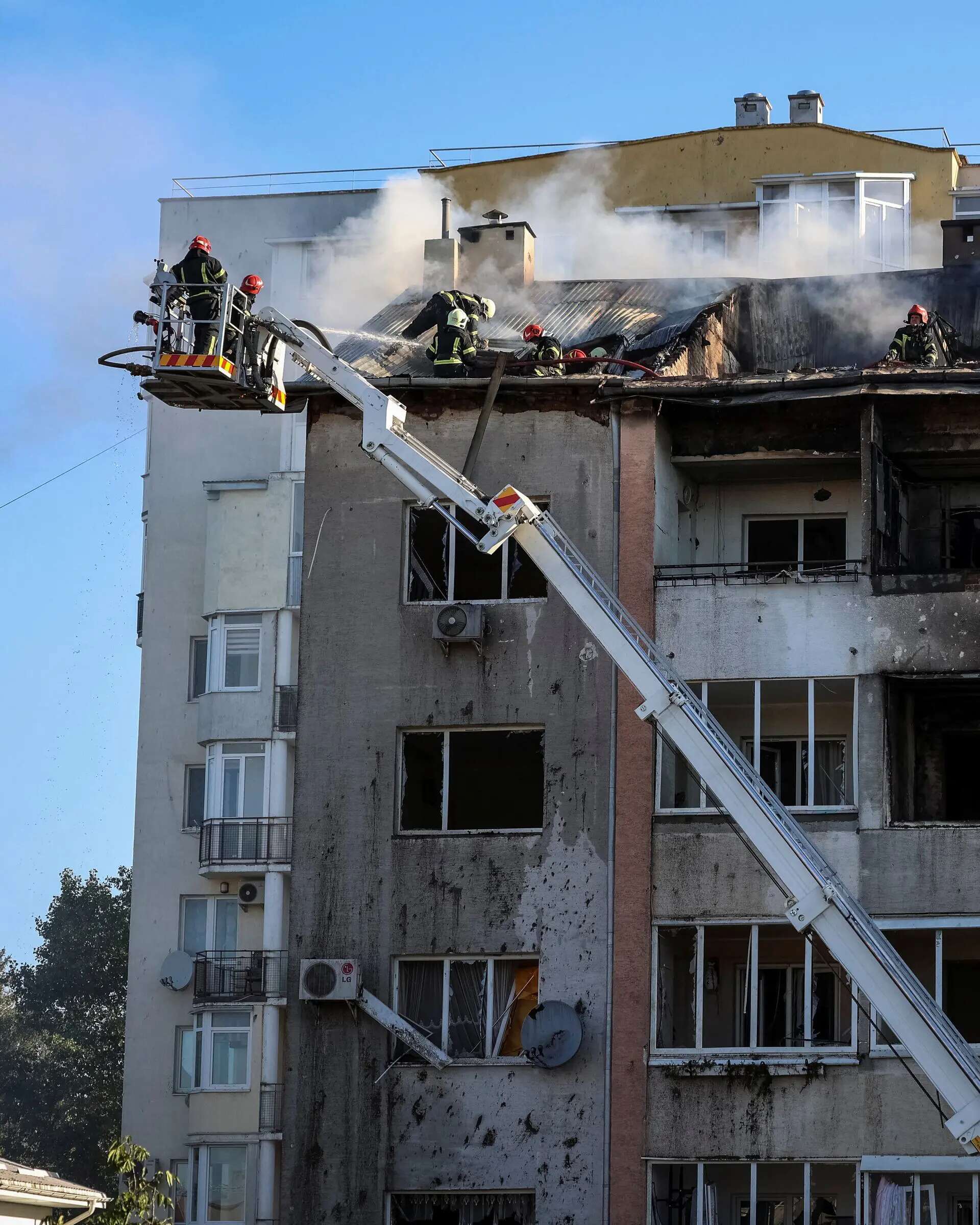 Russian airstrike hits industrial facility in western Ukraine