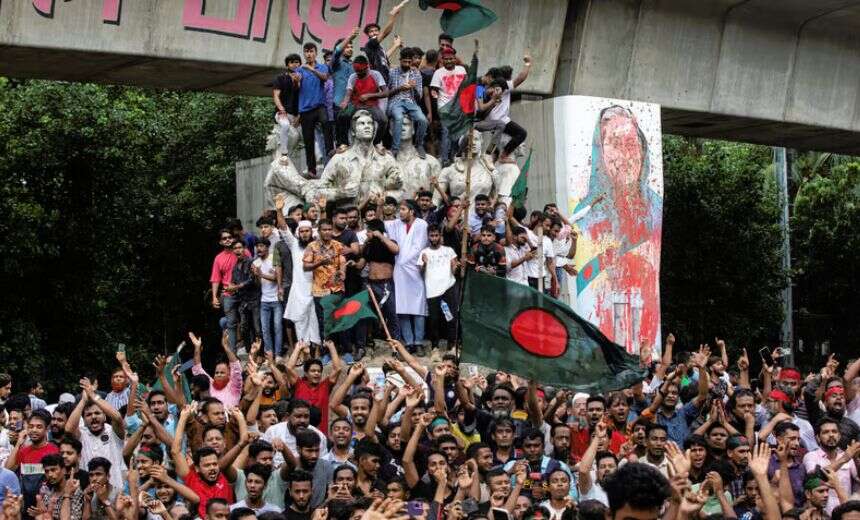 Bangladeshi Parliament dissolved amid protest