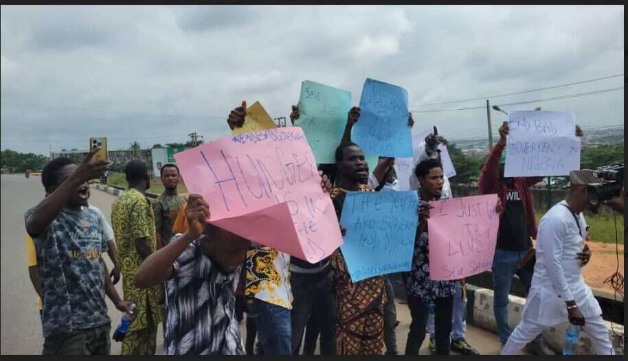 EndBadGovernance: Abeokuta youths throng MKO stadium to protest