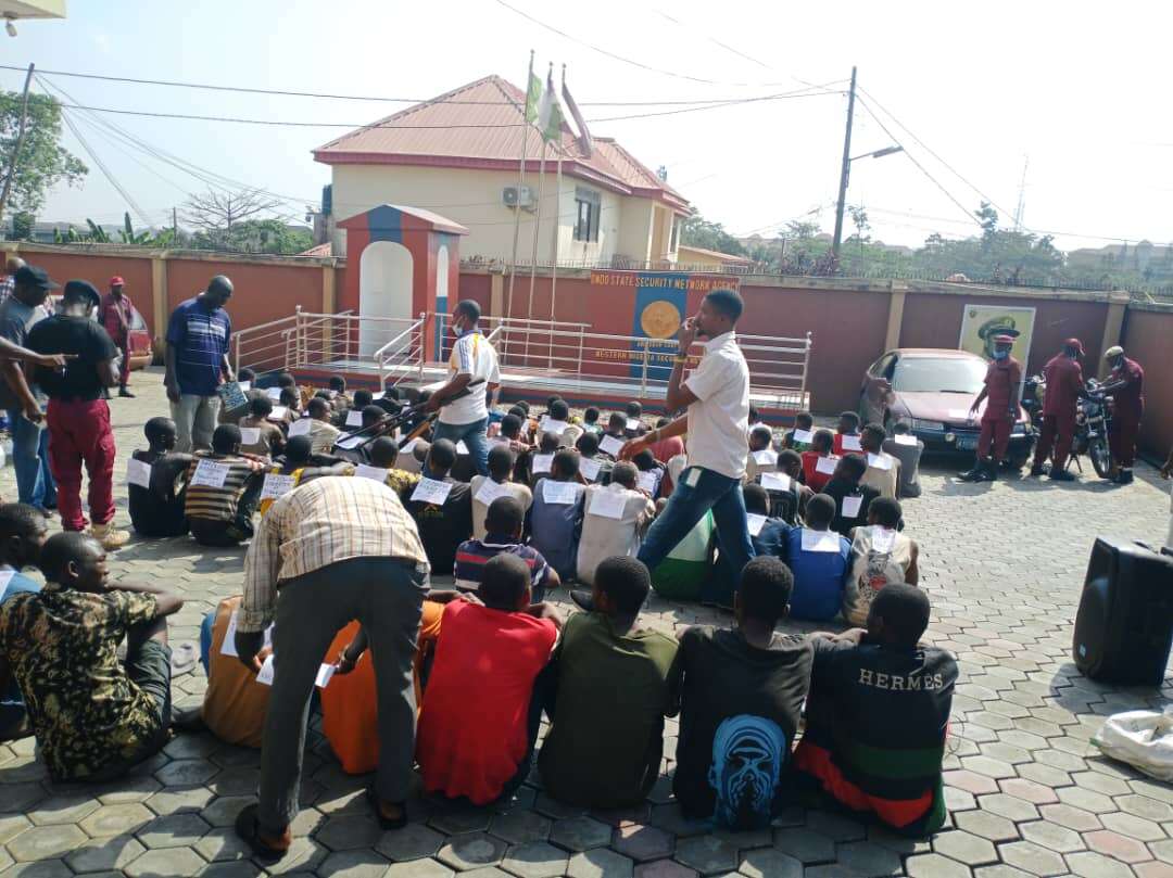 Amotekun arrests, parades 62 suspected criminals in Ondo