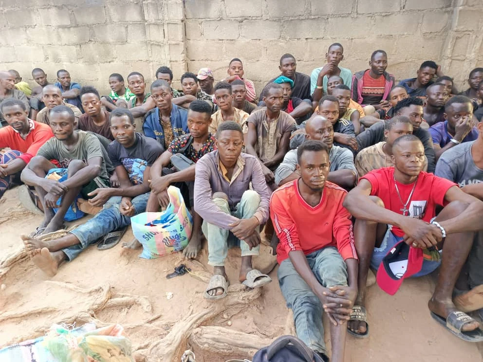 Police raid suspected kidnappers’ den, arrest 109 illegal miners in Nasarawa State