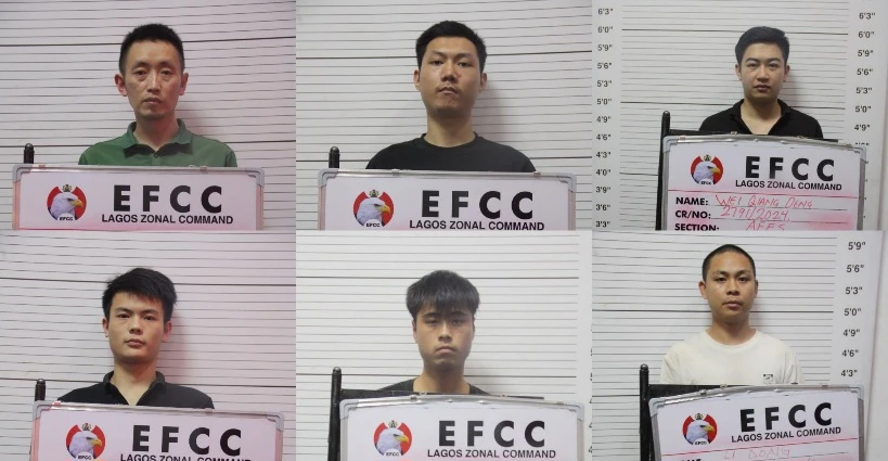 Nine Chinese jailed for cybercrime in Lagos, to be deported after prison terms