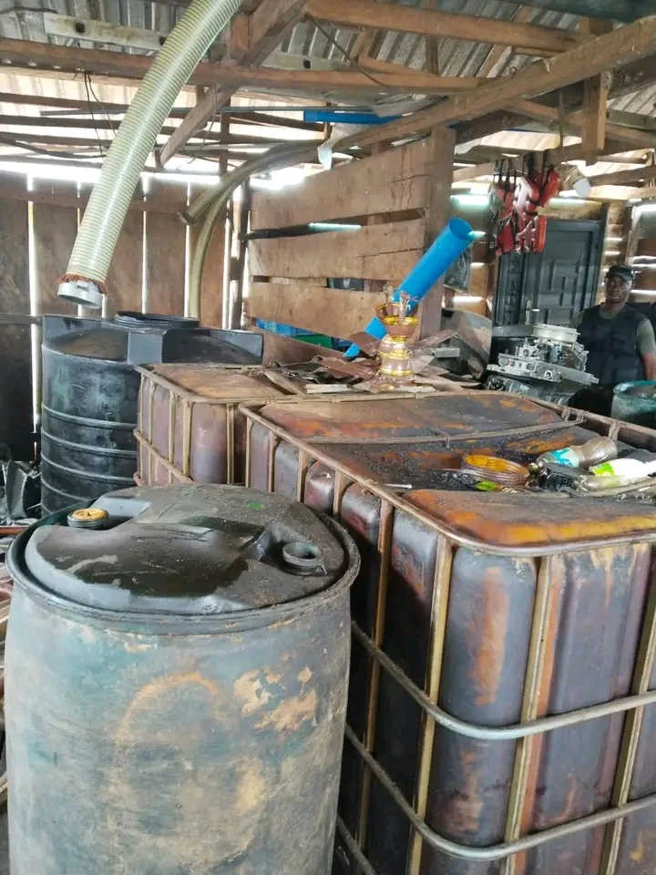 Nigerian Navy deactivates dumpsite used for illegal refining activities in Delta