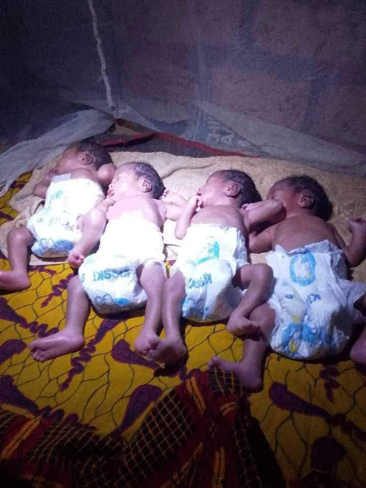 25-year-old displaced woman gives birth to quadruplets in Benue