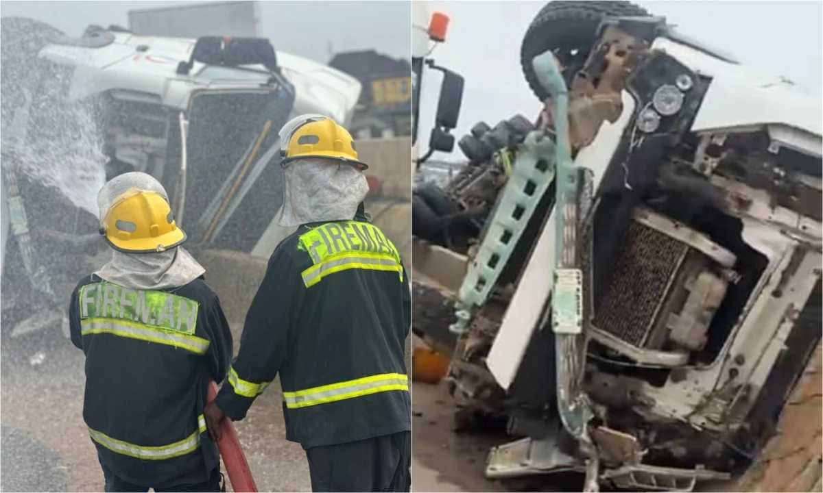 Tanker carrying 60,000 litres of AGO loses control, somersaults in Ibadan